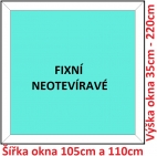 Plastov okna FIX SOFT rka 105 a 110cm